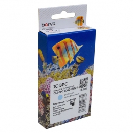 Картридж совместимый Canon CLI-8PC (0624B024) 515 стр, фото голубой Barva (IC-8PC) CI-BAR-CAN-CLI-8-PC