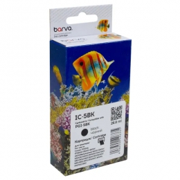 Картридж сумісний Canon PGI-5PGBK (0628B024) 500 арк, чорний Barva (IC-5BK) CI-BAR-CAN-PGI-5-BK