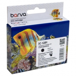 Картридж сумісний Epson T1281 (C13T12814011/C13T12814012) 255 арк, чорний Barva (IC-1281) CI-BAR-EPS-T1281-B