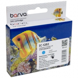 Картридж сумісний Epson T1282 (C13T12824011/C13T12824012) 260 арк, блакитний Barva (IC-1282) CI-BAR-EPS-T1282-C