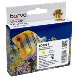 Картридж сумісний Epson T1284 (C13T12844011/C13T12844012) 320 арк, жовтий Barva (IC-1284) CI-BAR-EPS-T1284-Y