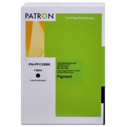 Картридж совместимый Canon pfi-120bk (2885c001aa) 130 мл, черный Patron (pn-pfi120bk) CI-CAN-PFI-120BK-PN