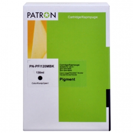 Картридж сумісний Canon pfi-120mbk (2884c001aa) 130 мл, матовий чорний Patron (pn-pfi120mbk) CI-CAN-PFI-120MBK-PN