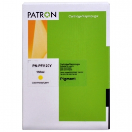 Картридж сумісний Canon pfi-120y (2888c001aa) 130 мл, жовтий Patron (pn-pfi120y) CI-CAN-PFI-120Y-PN