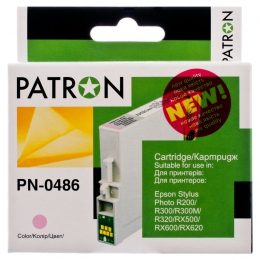 Картридж совместимый Epson t0486 (c13t04864010) 460 стр, светло-пурпурный Patron (pn-0486) CI-EPS-T048640-LM-PN