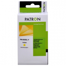 Картридж совместимый HP 935xl (c2p22ae/c2p26ae) 1000 стр, желтый Patron (pn-935xl-y) CI-HP-C2P26AE-Y-PN