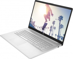 Ноутбук HP 17-cp2039ua 17.3" FHD IPS AG, AMD R5-7520U, 16GB, F1TB, UMA, DOS, сріблястий CS8E3EA