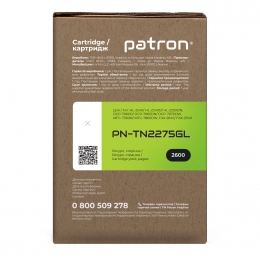 Тонер-картридж совместимый Brother tn-2275 green label Patron (pn-tn2275gl) CT-BRO-TN-2275-PN-GL