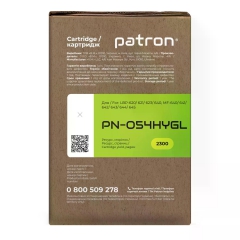Картридж совместимый Canon 054H Green Label, желтый Patron (PN-054HYGL) CT-CAN-054H-Y-PN-GL