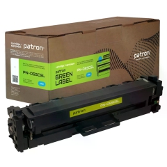 Картридж совместимый Canon 055 голубой Green Label Patron (PN-055CGL) CT-CAN-055-C-PN-GL