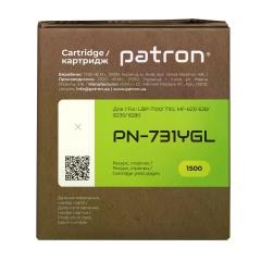 Картридж сумісний Canon 731 Green Label, жовтий Patron (PN-731YGL) CT-CAN-731-Y-PN-GL