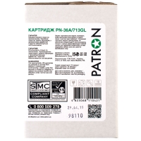Картридж HP lj cb436a/Canon 713 (pn-36a/713gl) Patron green label CT-HP-CB436A-PN-GL