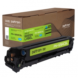 Картридж сумісний HP 125a (cb541a) green label, блакитний Patron (pn-125acgl) CT-HP-CB541A-C-PN-GL