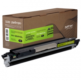 Тонер-картридж совместимый HP 126a (ce310a) green label, черный Patron (pn-126akgl) CT-HP-CE310A-B-PN-GL