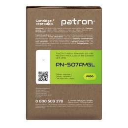 Картридж сумісний HP 507a (ce402a) жовтий green label Patron (pn-507aygl) CT-HP-CE402A-Y-PN-GL