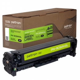 Картридж совместимый HP 305a (ce410a) черный green label Patron (pn-305akgl) CT-HP-CE410A-B-PN-GL