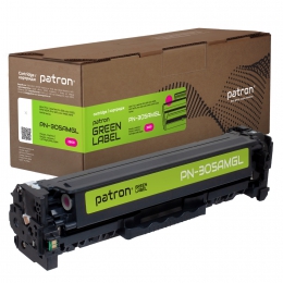 Картридж сумісний HP 305a (ce413a) пурпуровий green label Patron (pn-305amgl) CT-HP-CE413A-M-PN-GL