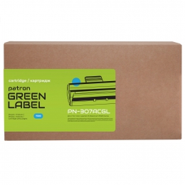 Картридж сумісний HP 307a (ce741a) блакитний green label Patron (pn-307acgl) CT-HP-CE741A-C-PN-GL