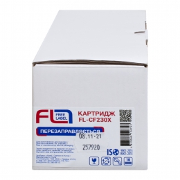 Тонер-картридж совместимый HP 30x (cf230x) free label (fl-cf230x) CT-HP-CF230X-FL
