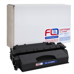 Картридж сумісний HP 80x (cf280x) free label (fl-cf280x) CT-HP-CF280X-FL