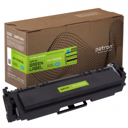Картридж сумісний HP 410x (cf411x) блакитний green label Patron (pn-410xcgl) CT-HP-CF411X-C-PN-GL