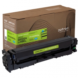 Картридж совместимый HP 203a (cf541a) голубой green label Patron (pn-203acgl) CT-HP-CF541A-C-PN-GL