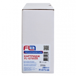 Картридж сумісний HP 53x (q7553x) free label (fl-q7553x) CT-HP-Q7553X-FL