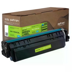 Картридж сумісний HP 415X (W2031X) Green Label, блакитний Patron (PN-415XCGL) CT-HP-W2031X-C-PN-GL