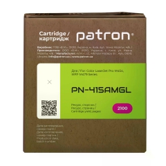 Картридж сумісний HP 415A (W2033A) Green Label, пурпуровий Patron (PN-415AMGL) CT-HP-W2033A-M-PN-GL