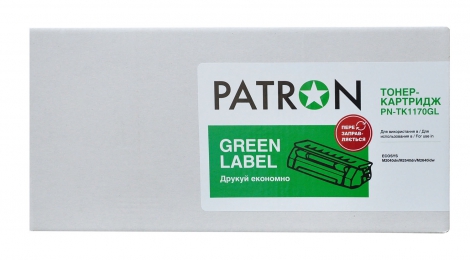 Тонер-картридж сумісний Kyocera mita tk-1170 green label Patron (pn-tk1170gl) CT-MITA-TK-1170-PNGL