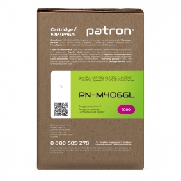 Тонер-картридж совместимый Samsung clt-m406s green label, пурпурный Patron (pn-m406gl) CT-SAM-CLT-M406SPNGL