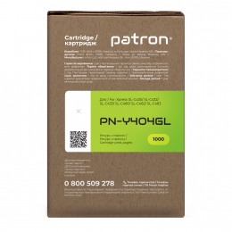 Тонер-картридж совместимый Samsung clt-y404s желтый green label Patron (pn-y404gl) CT-SAM-CLT-Y404SPNGL