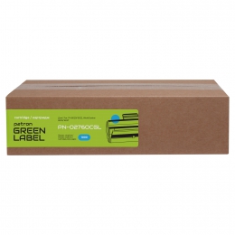 Тонер-картридж сумісний xer 106r02760 green label, блакитний Patron (pn-02760cgl) CT-XER-106R02760PNGL