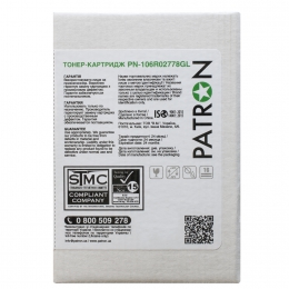 Тонер-картридж Xerox 106r02778 (pn-106r02778gl) (phaser 3052) Patron green label CT-XER-106R02778PNGL