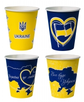 Стакан паперовий, об'єм 250 мл PATRIOT 50шт Україна CUP250PAT