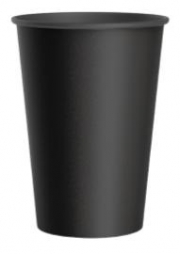 Стакан паперовий 340 мл, Total BLACK 50 шт/уп Україна CUP340BL