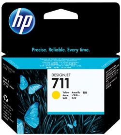 Картридж HP No.711 DesignJet 120/520 Yellow CZ132A