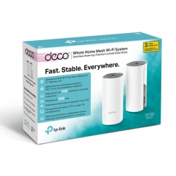 Маршрутизатор TP-LINK DECO E4 2PK AC1200 2xFE LAN/WAN MU-MIMO MESH DECO-E4-2-PACK