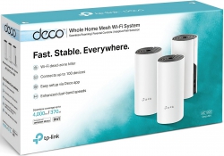 Маршрутизатор TP-LINK DECO E4 3PK AC1200 2xFE LAN/WAN MU-MIMO MESH DECO-E4-3-PACK
