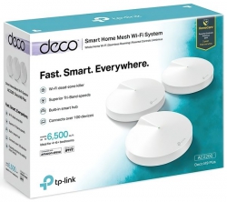 Маршрутизатор TP-LINK DECO M9 plus 3PK AC2200 2xGE LAN/WAN 1xUSB 2.0 MU-MIMO Zigbee MESH 3-band DECO-M9-PLUS-3-PACK