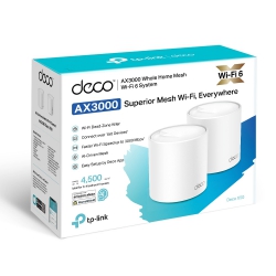 Маршрутизатор TP-LINK DECO X50 2PK AX3000 3xGE LANWAN MU-MIMO OFDMA MESH DECO-X50-2-PACK