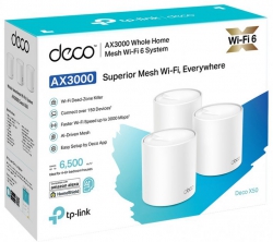Маршрутизатор TP-LINK DECO X50 3PK AX3000 3xGE LANWAN MU-MIMO OFDMA DECO-X50-3-PACK