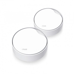 Маршрутизатор TP-LINK DECO X50 PoE 2PK AX3000 1xGE LAN/WAN 1x2,5GE LAN/WAN MU-MIMO OFDMA MESH DECO-X50-POE-2-PACK
