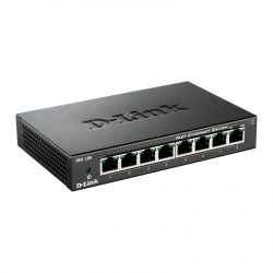 Комутатор D-Link DES-108 8xFE, Некерований, Метал