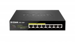 Коммутатор D-Link DGS-1008P, 8xGE (4xGE PoE, 4xGE), 68W