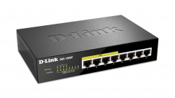 Коммутатор D-Link DGS-1008P, 8xGE (4xGE PoE, 4xGE), 68W