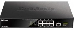 Коммутатор D-Link DGS-1010MP 9xGE PoE, 1xSFP, 125W