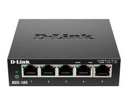 Коммутатор D-Link DGS-105/E 5xGE, Неуправлямый