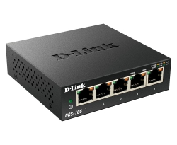 Коммутатор D-Link DGS-105/E 5xGE, Неуправлямый