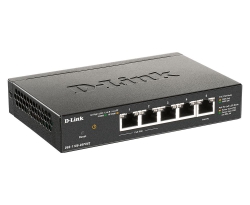 Комутатор D-Link DGS-1100-05PD 5xGE, (2xGE, 2xGE PoE, 1xGE PD), EasySmart DGS-1100-05PDV2